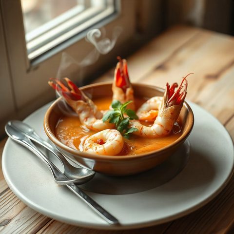 Chaudrée réconfortante aux crevettes et à la courge