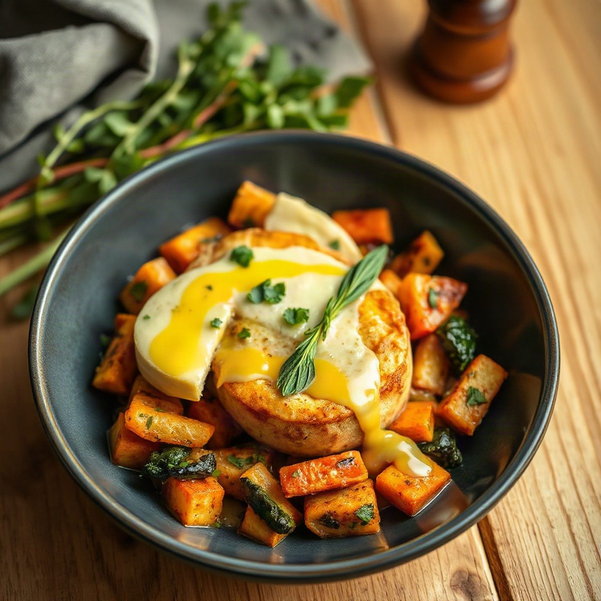 Truite poêlée au beurre citronné et légumes croquants
