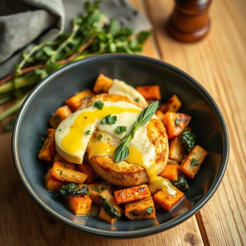 Truite poêlée au beurre citronné et légumes croquants