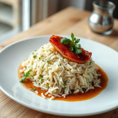 Riz frit rapide au jambon fumé
