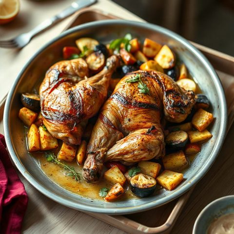 Pilons de poulet rôtis à la courge et au sirop d'érable