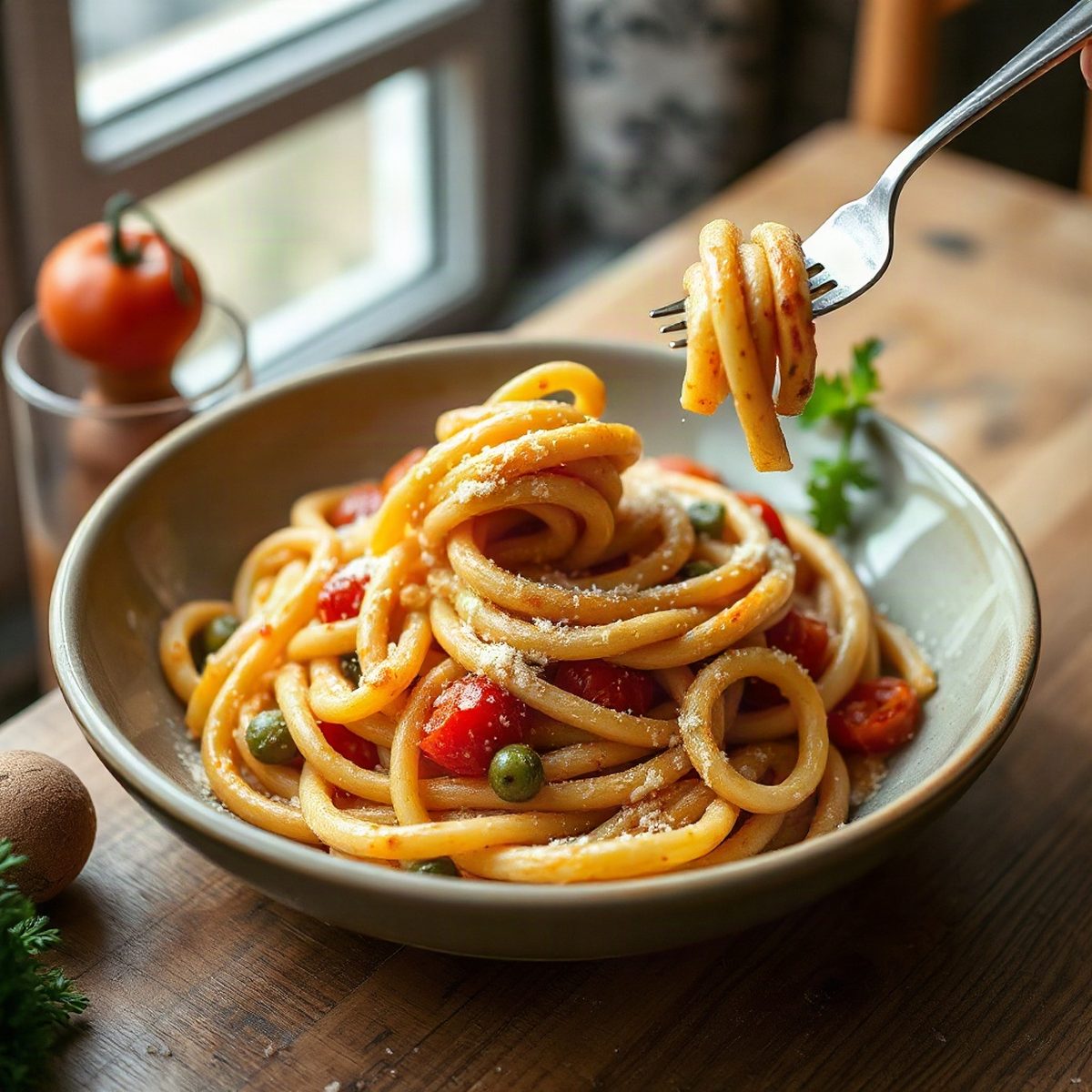 Baked Pasta with White Beans and Tomatoes