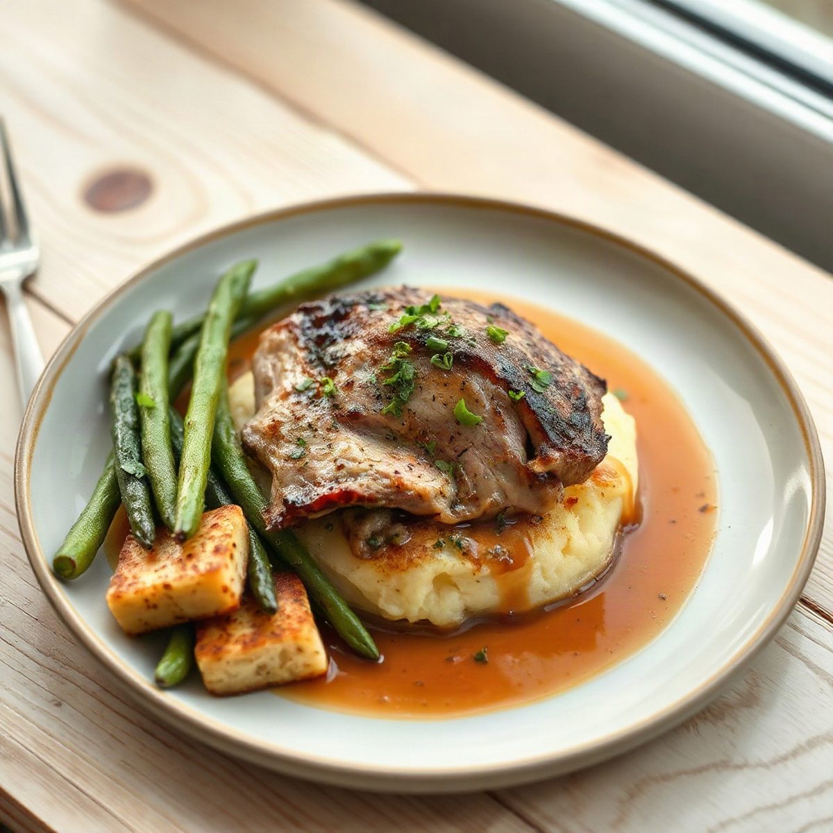 Lamb Shepherd's Pie with Oyster Mushrooms