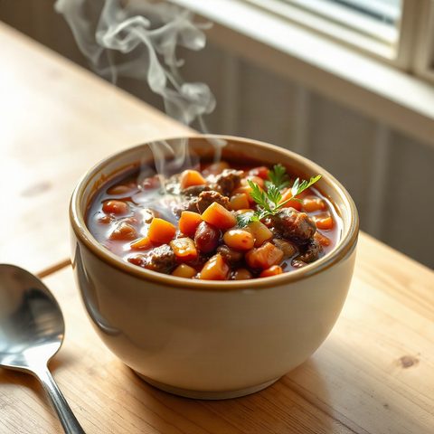 Chili express au simili-bœuf et haricots