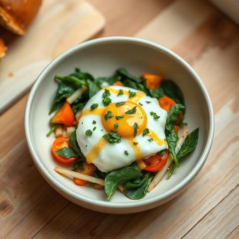 Bouchées déjeuner aux œufs, épinards et cheddar
