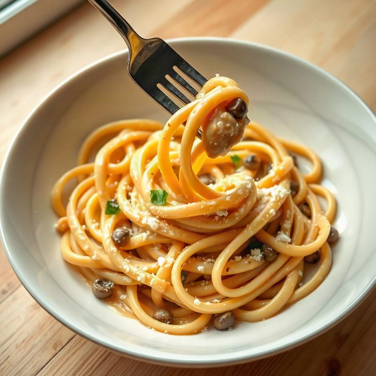 Creamy Leek and Feta Pasta