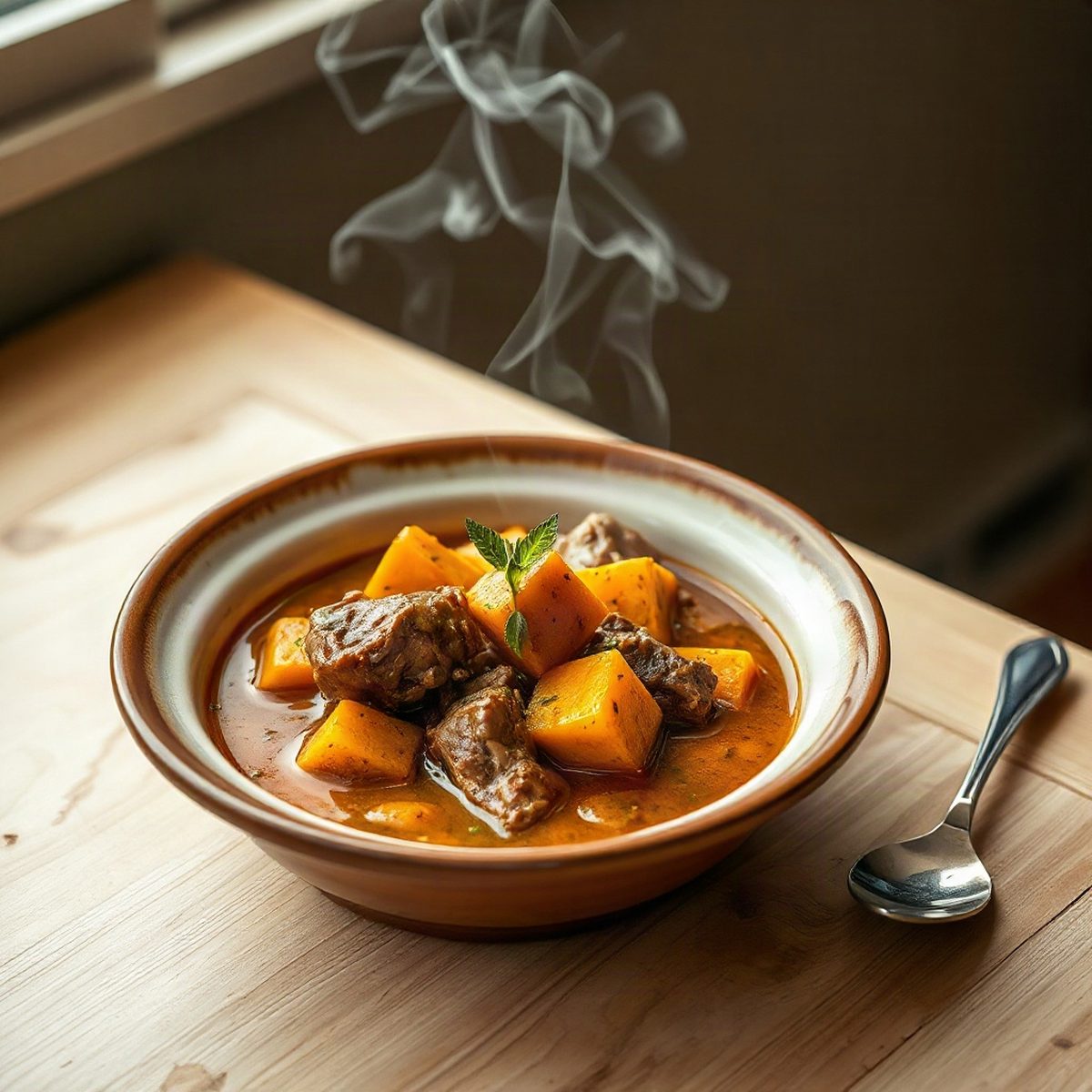Creole Pork Griot with Roasted Squash