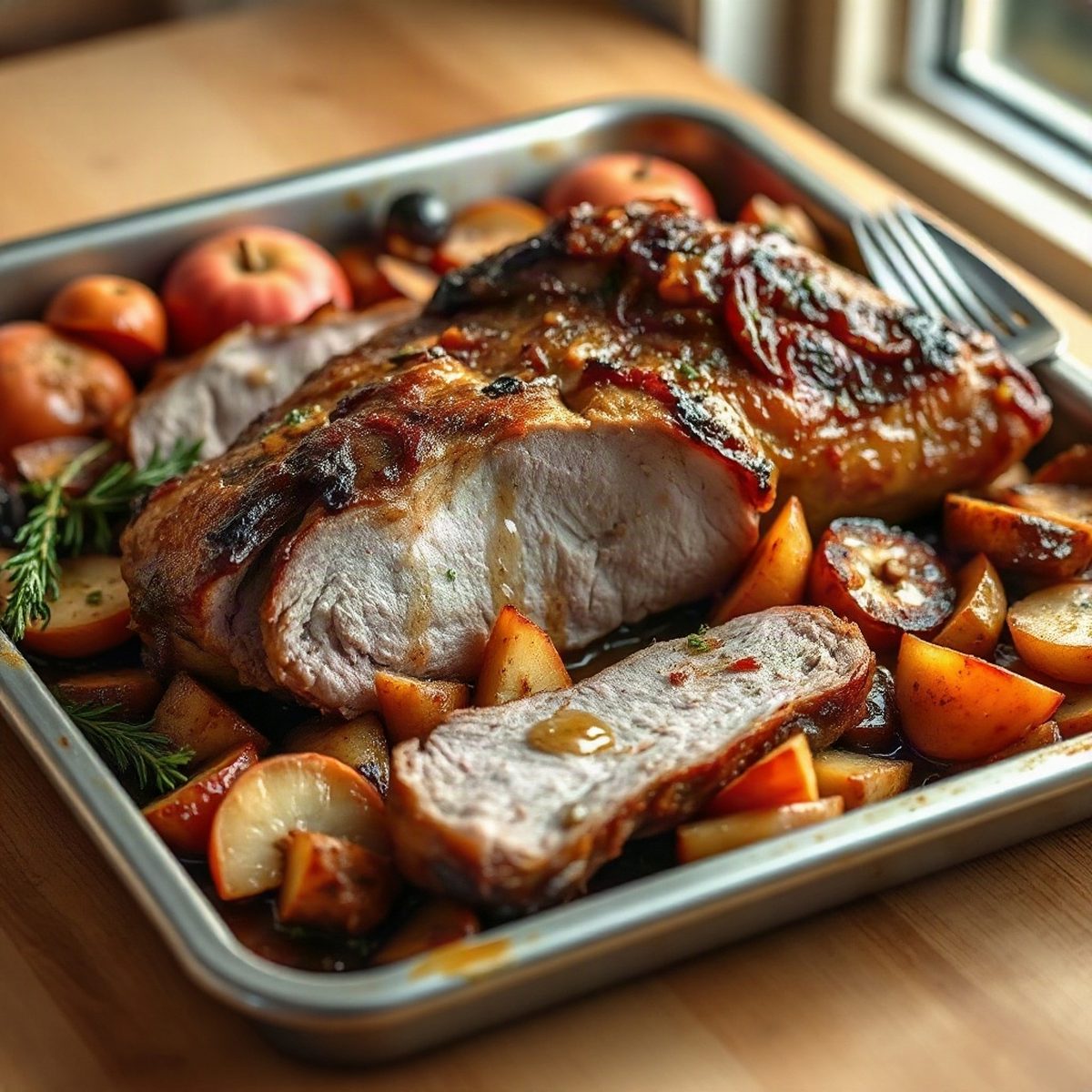Maple-Apple Pork Loin Roast