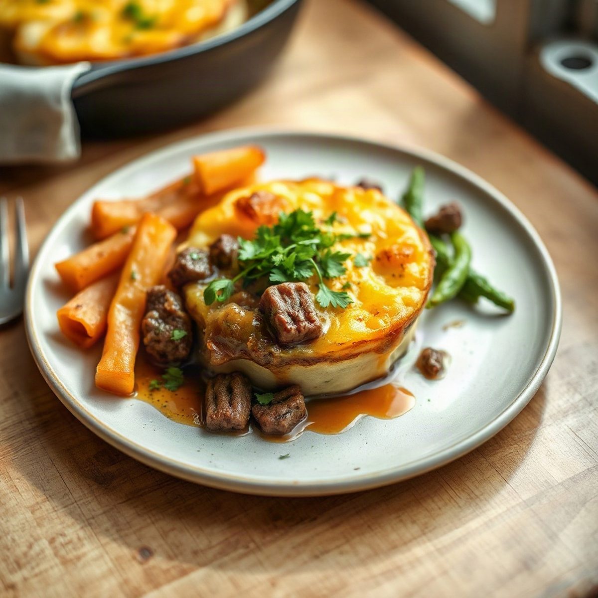 Hachis parmentier au bœuf et pommes de terre nouvelles