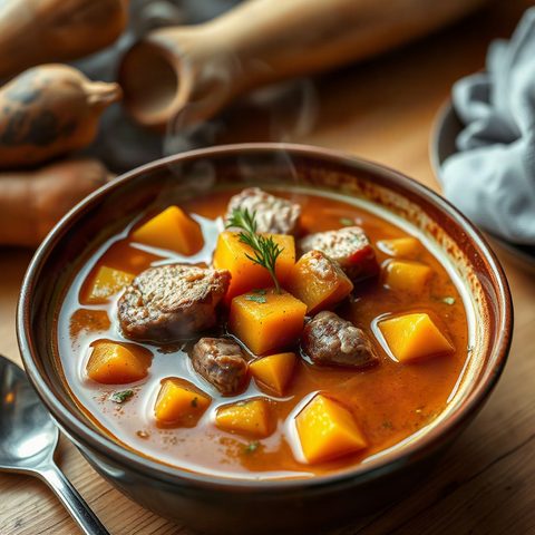 Mijoté de porc et courges d'automne